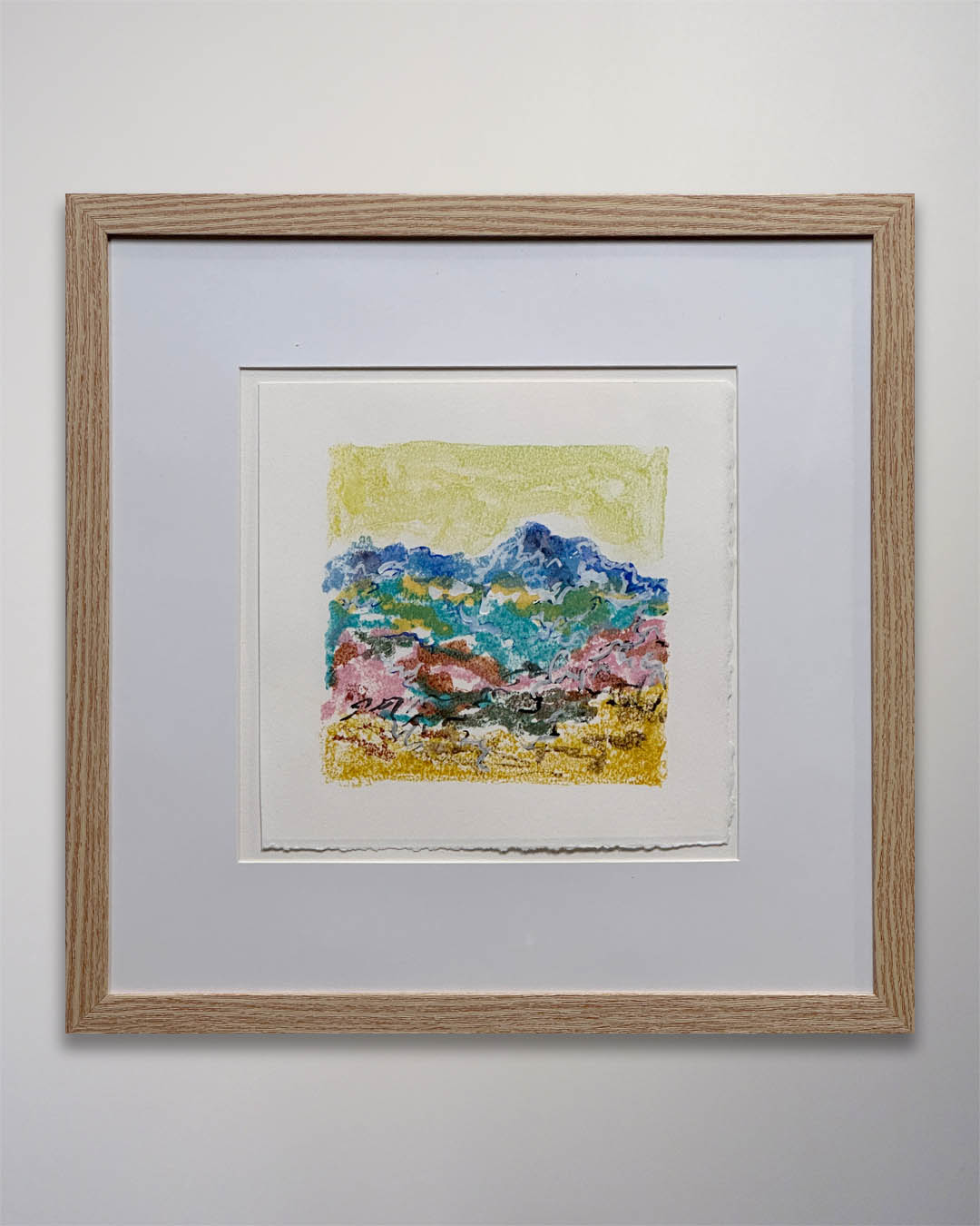 24-152 Bruce J. Bloom Landscape Monotype 8 x 8 Bruce J. Bloom Landscape Monotype 8 x 8
