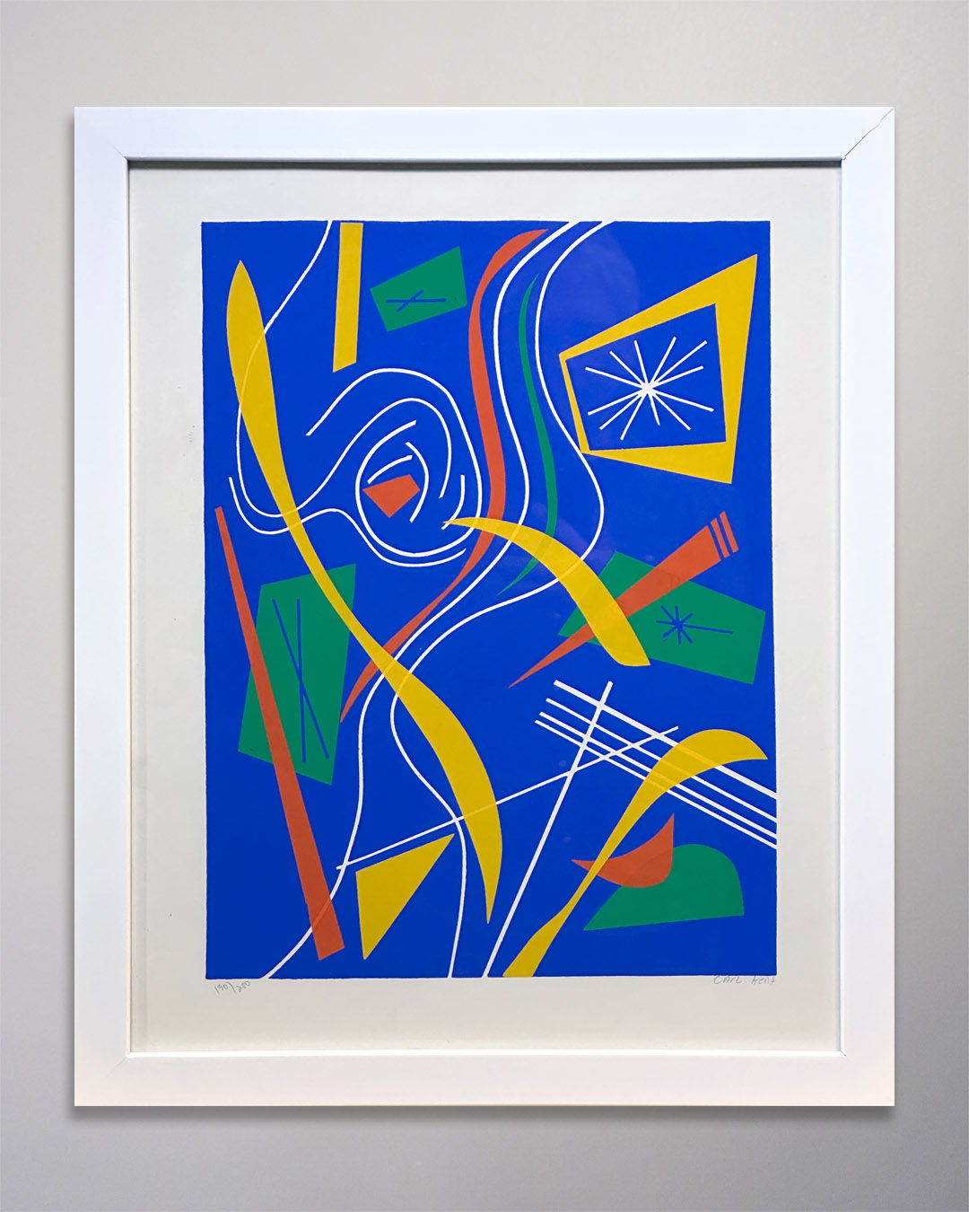 25-169 1970s Silkscreen Print Signed Carl Kent 17 x 22 1970s Silkscreen Print Signed Carl Kent 17 x 22