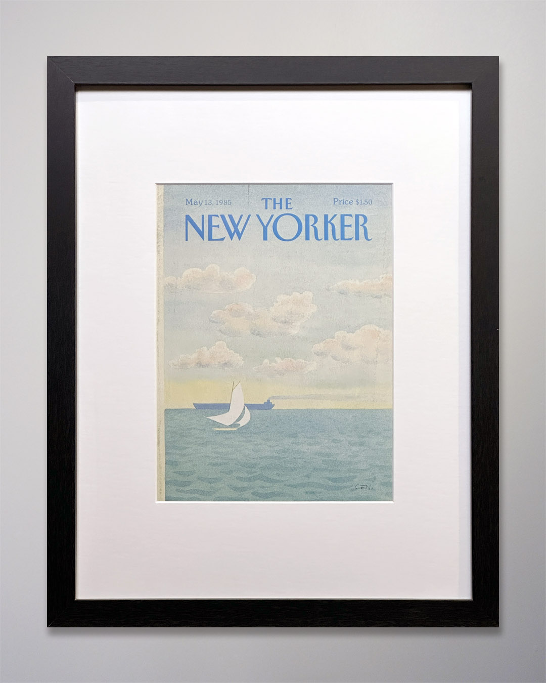 25-204 New Yorker Cover May 1985 Charles Martin-2 New Yorker Cover May 1985 Charles Martin-2