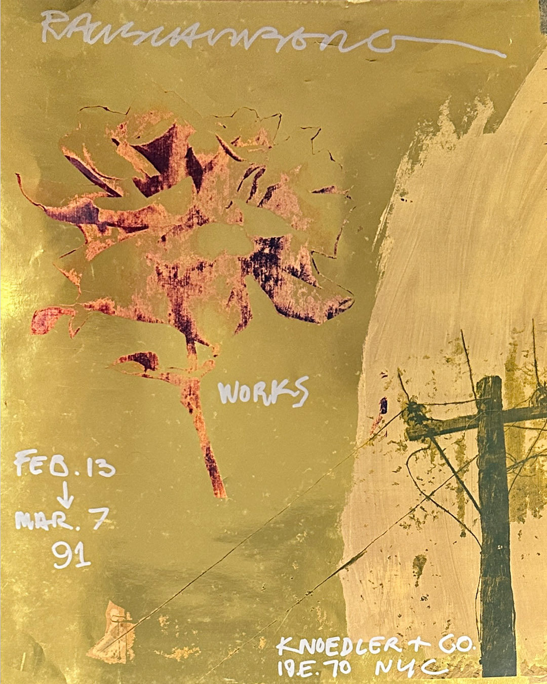 Robert Rauschenberg 1991 Poster 39 x 26-2