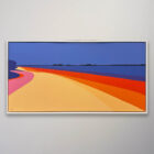 Aron Original Painting Pink Orient Beach 50 x 26