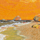 Aron Original Painting Rocky Point Beach 87 x 36-4