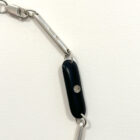 Vintage Sterling Resin Lozenge Necklace