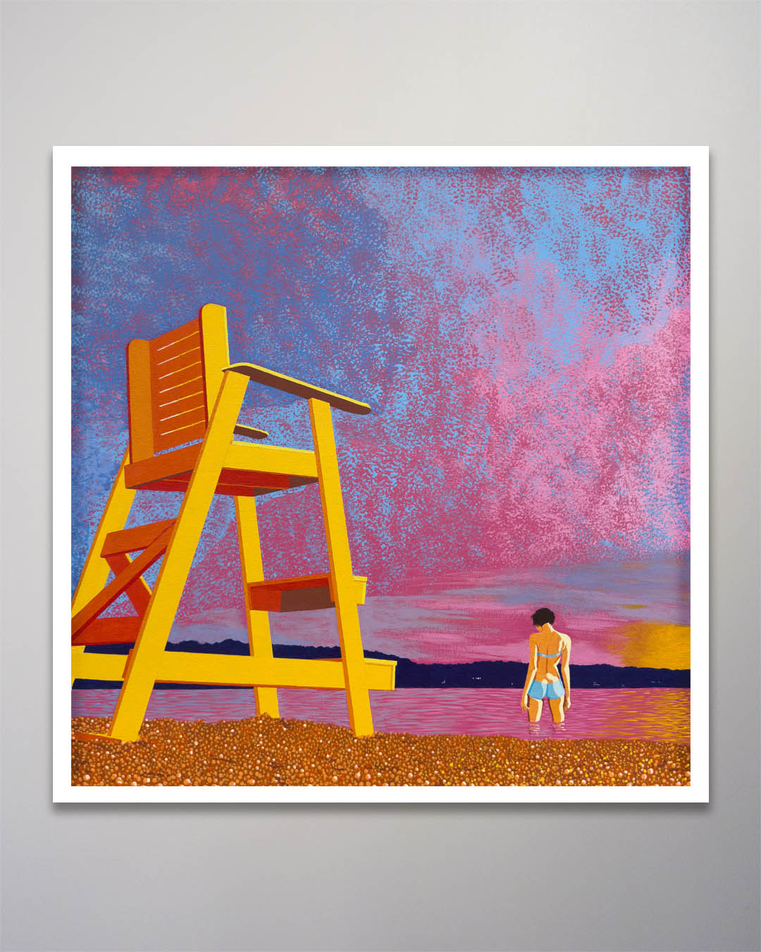 26-064 Aron Giclée Print Fifth Street Beach 26 x 26 Aron Giclée Print Fifth Street Beach 26 x 26