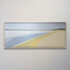 Aron Original Acrylic Painting Quiet Beach 42 x 18