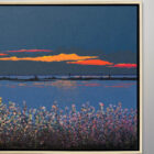Aron Original Painting Crab Shack Magic Hour 52 x 28