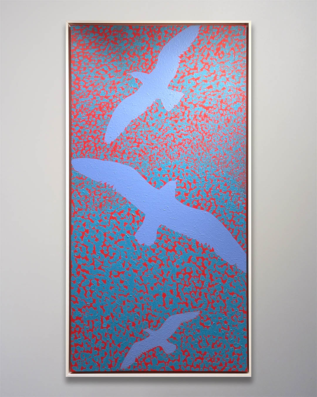 Aron Original Painting Blue Birds 52 x 28