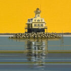 Aron Original Painting Bug Lighthouse 43 x 23-2