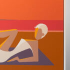 Aron Original Painting Czech Sunbather 51 x 27-2