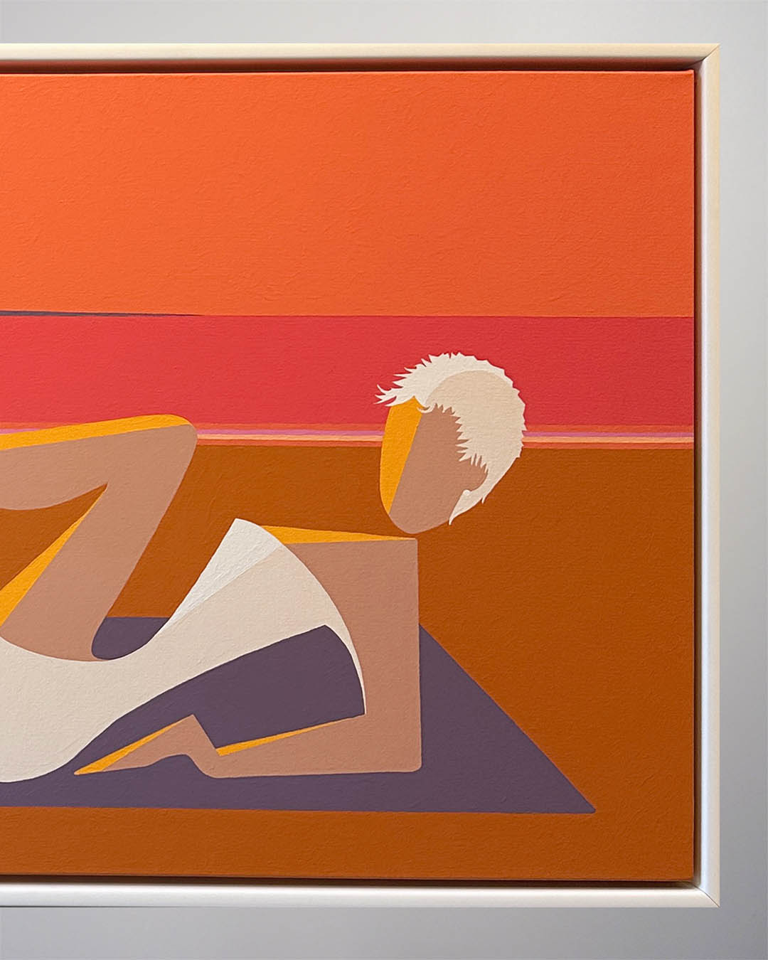 Aron Original Painting Czech Sunbather 51 x 27-2