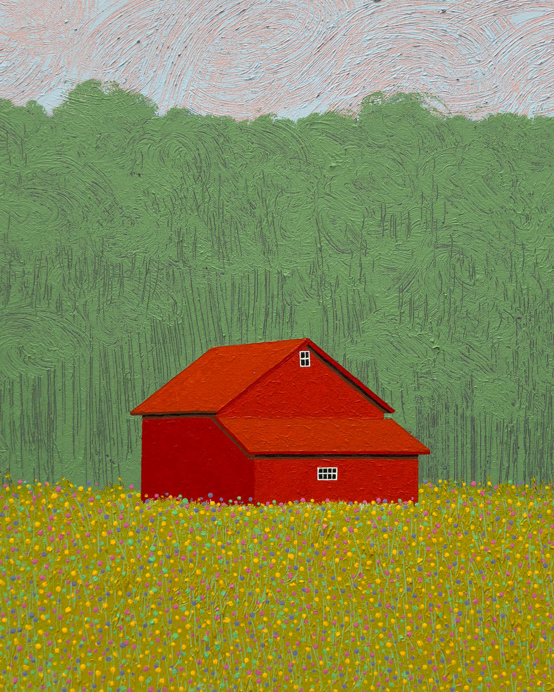 Aron Original Painting North Road 26 x 38-2