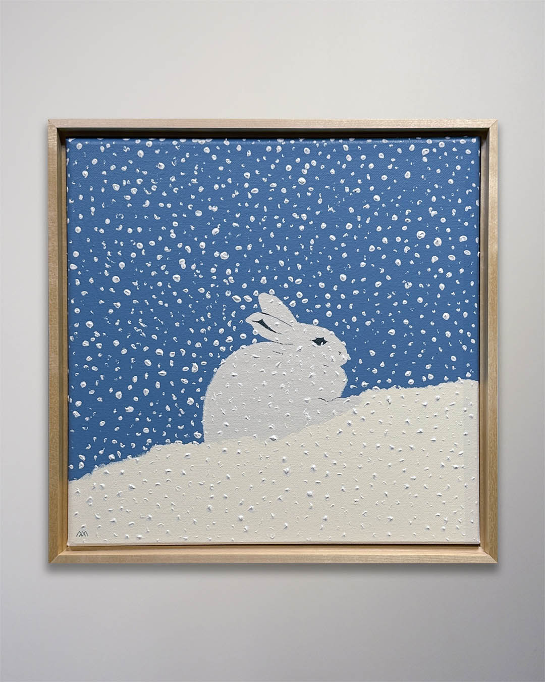 26-122 Aron Original Painting Snow 13 x 13 Aron Original Painting Snow 13 x 13