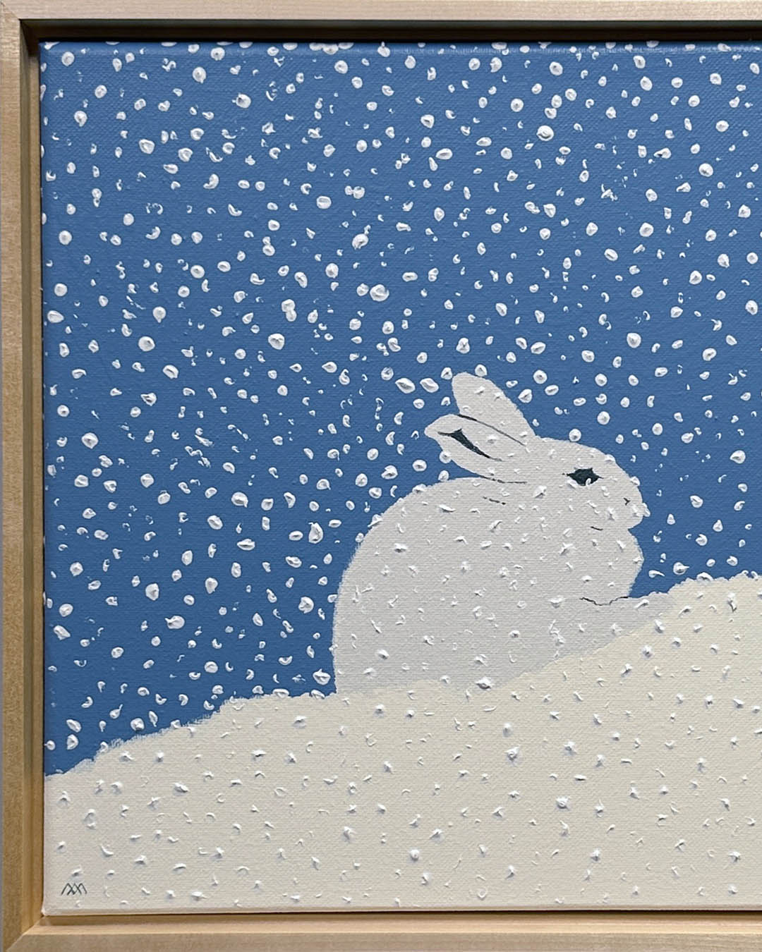 Aron Original Painting Snow 13 x 13