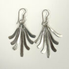 26-124DC Frond Style Mexico Sterling 1970s Earrings