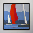 Aron Original Painting Peconic Bay Race 38 x 38