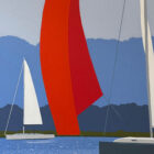 Aron Original Painting Peconic Bay Race 38 x 38