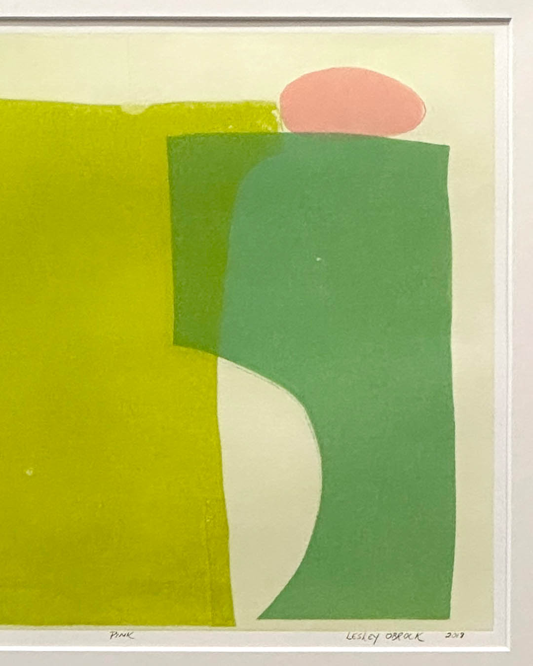 Original Lesley Obrock Monoprint 18 x 19