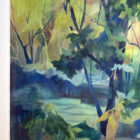 Olive Reich Original Watercolor Painting 38 x 30