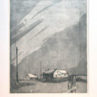 Original Etching Shingle Houses Kite 21 x 24