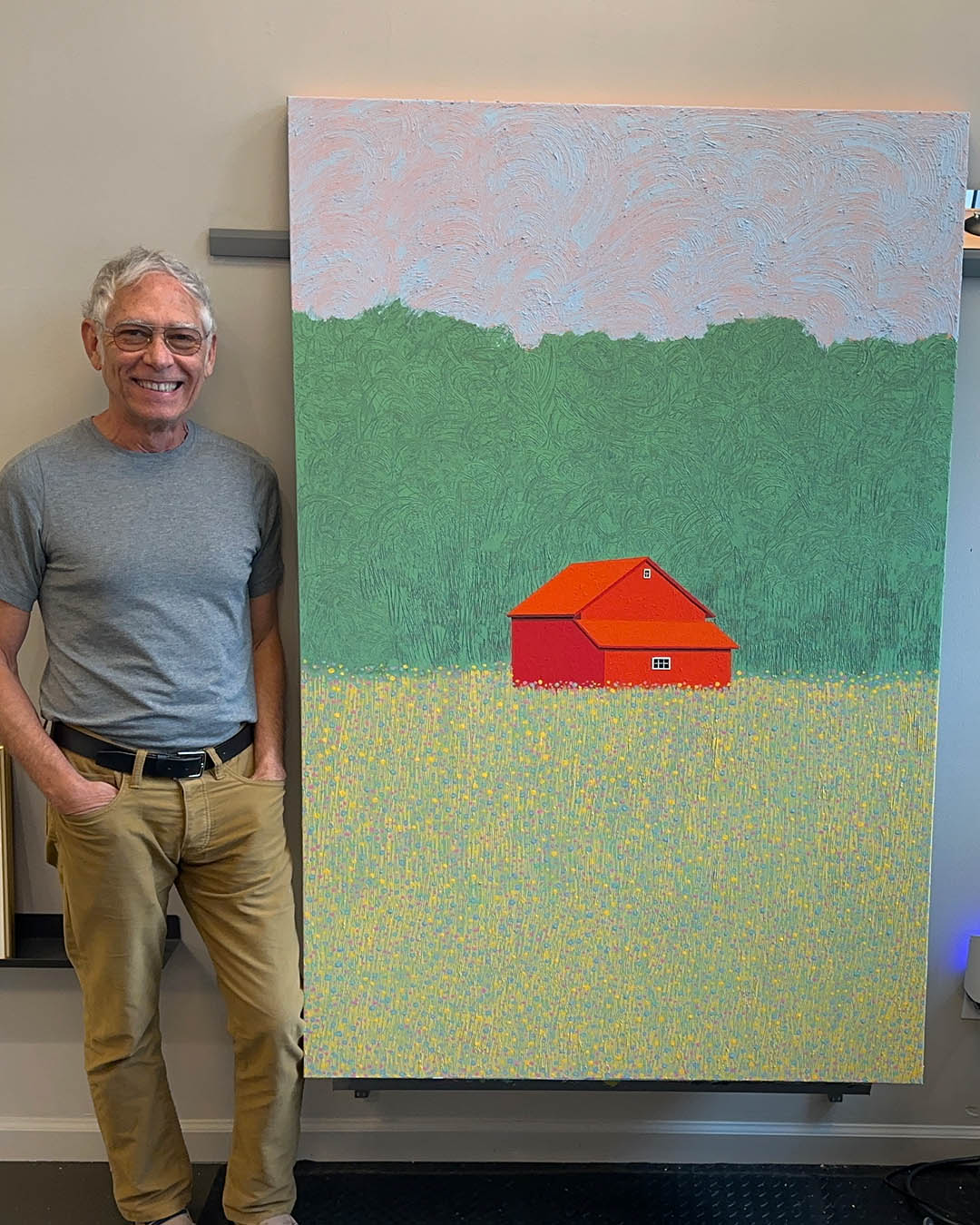 Aron Original Painting North Road 42 x 62-1