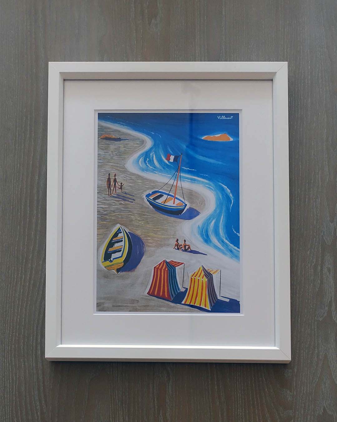 8-346 Plage de France by Bernard Villemot, Large