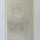 Auguste Rodin framed nude drawing