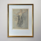 Auguste Rodin framed nude drawing