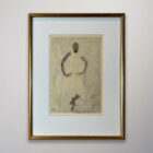 Auguste Rodin framed nude drawing