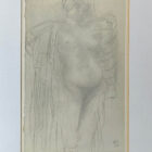 Auguste Rodin framed nude drawing