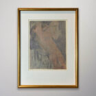 Auguste Rodin framed nude drawing