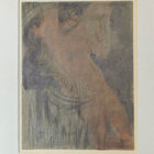 Auguste Rodin framed nude drawing