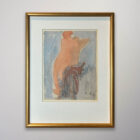 Auguste Rodin framed nude drawing