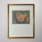 Auguste Rodin framed nude drawing