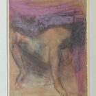 Auguste Rodin framed nude drawing