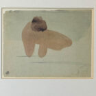 Auguste Rodin framed nude drawing