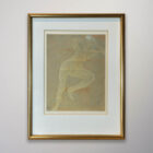 Auguste Rodin framed nude drawing
