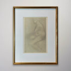 Auguste Rodin framed nude drawing