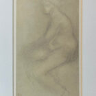 Auguste Rodin framed nude drawing